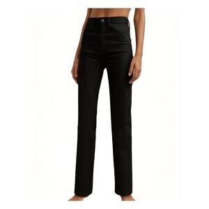 Jeanerica Eiffel Jeans High Rise Straight Leg Rinse Stay Black Size 26/32